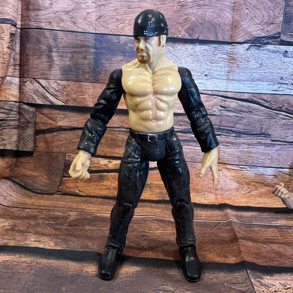 WWE Undertaker Biker Action Figure Jakks Pacific 2000 Titan Tron Live TTL Loose